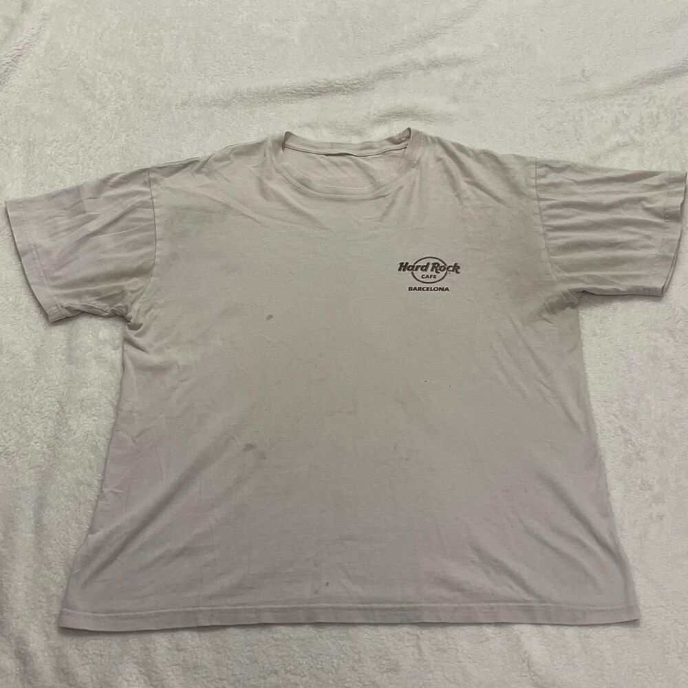 Hard-rock-cafe Men's White and Cream T-shirt